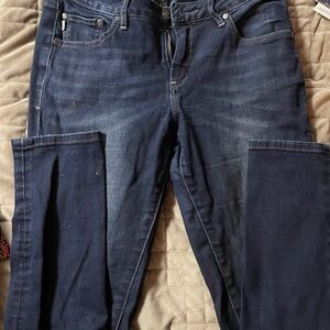 Jag Jeans Mid-rise Dark Blue Women's Skinny Jeans